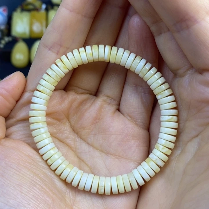 蜜蜡手链未镶嵌天然原矿假一赔十