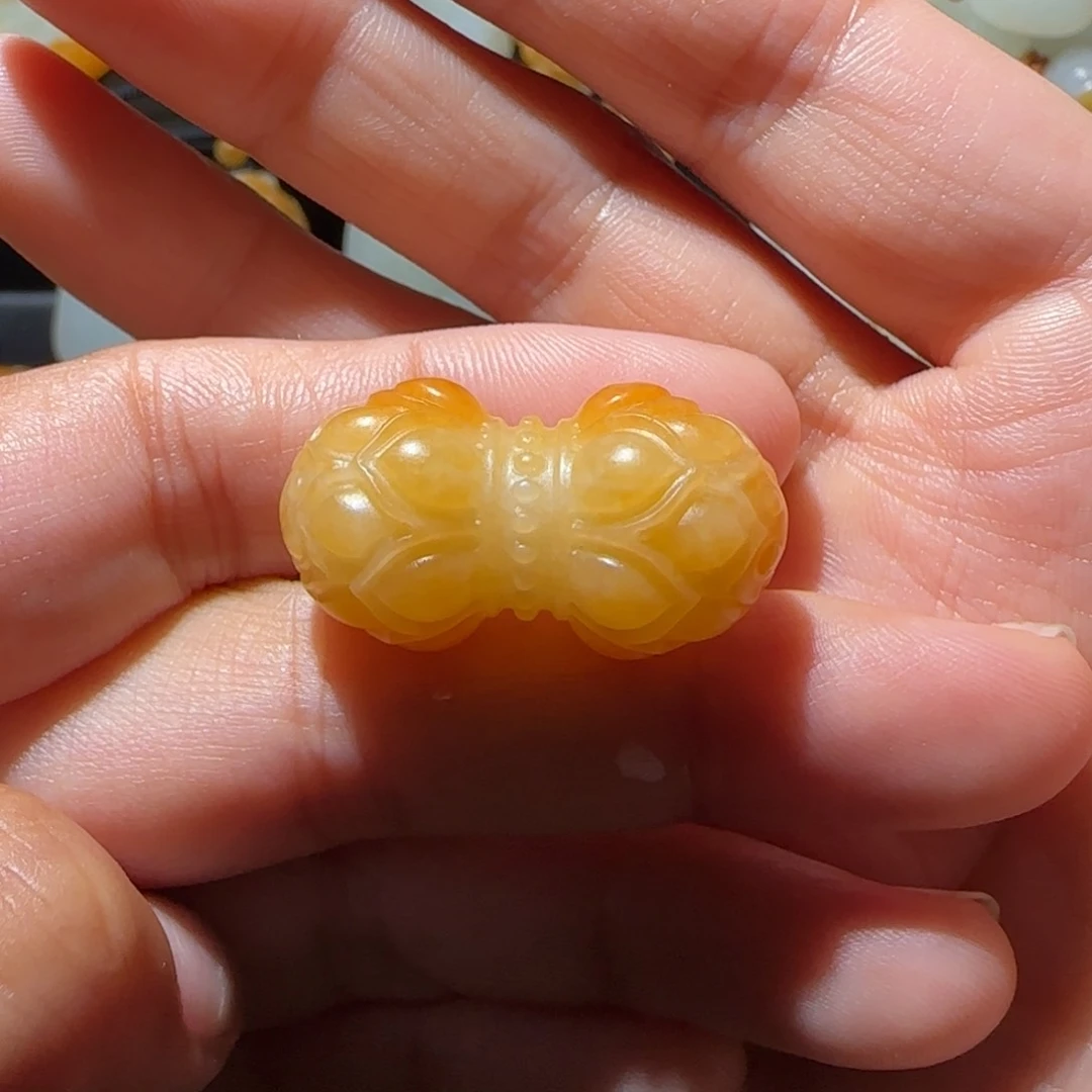 和田玉未镶嵌颈饰青****#