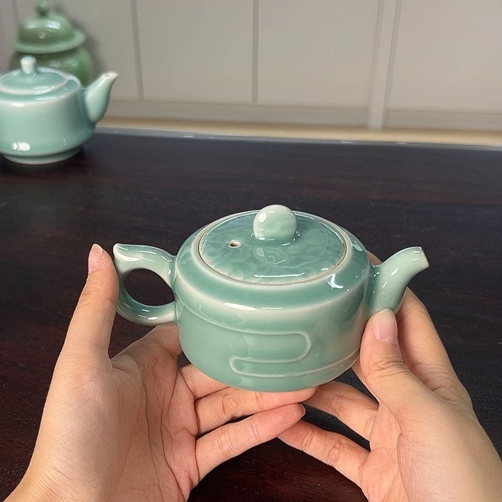 龙泉云间青瓷小米茶器