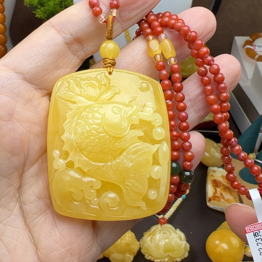 蜜蜡吊坠(赠链)未镶嵌