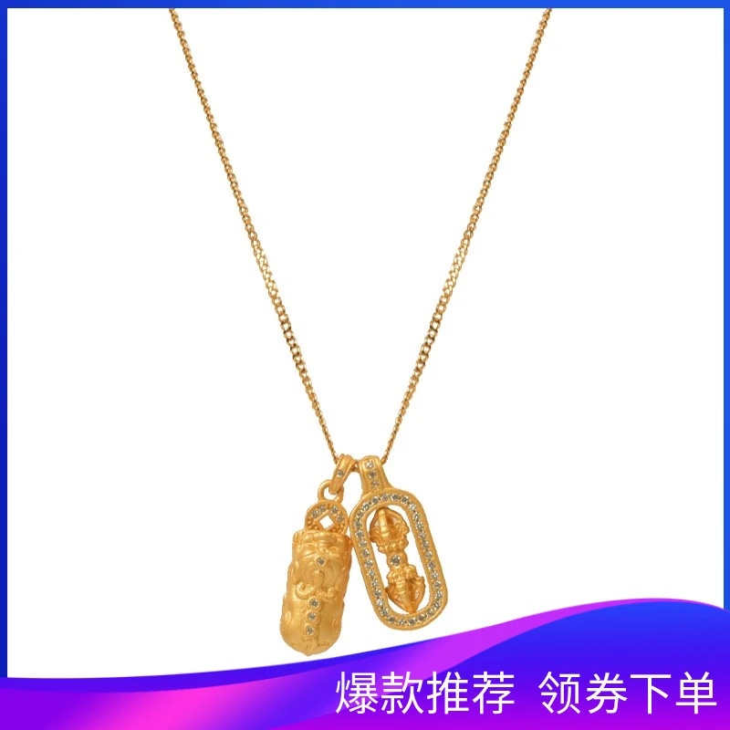 坠链均925银合成锆石 S925纯银貔貅吊坠时尚搭配单品简约小众X175