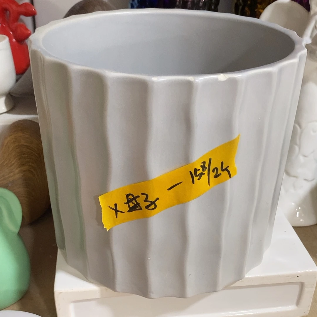 陶摆件陶盆有孔 瑕疵介意勿拍