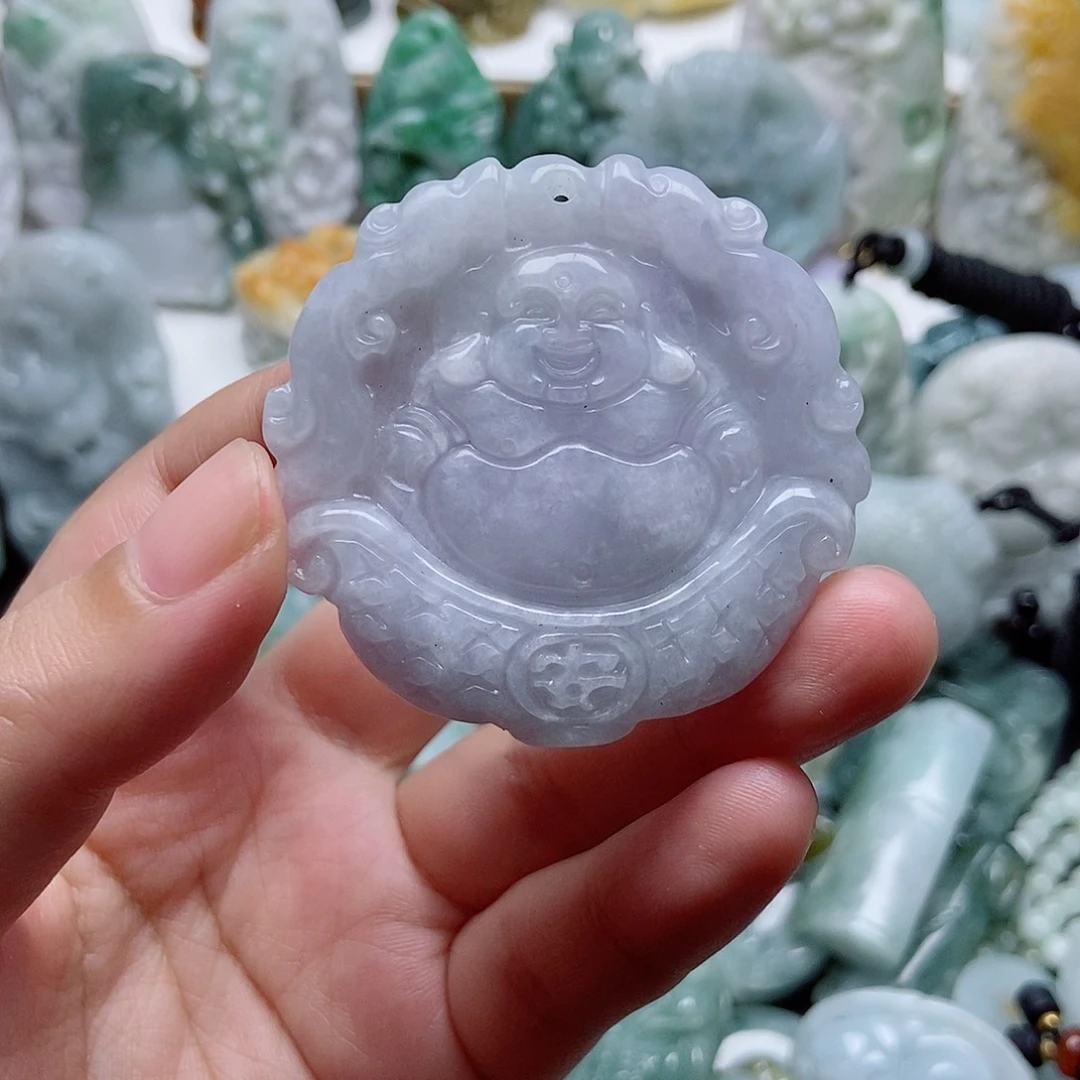 翡翠未镶嵌吊坠(不含链)1