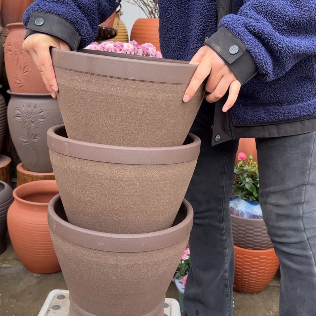 紫砂花盆口30高31宜兴紫砂瑕疵底部口失圆