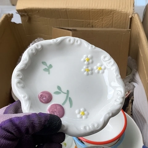 盘陶瓷制品满25拼单发货默认微瑕