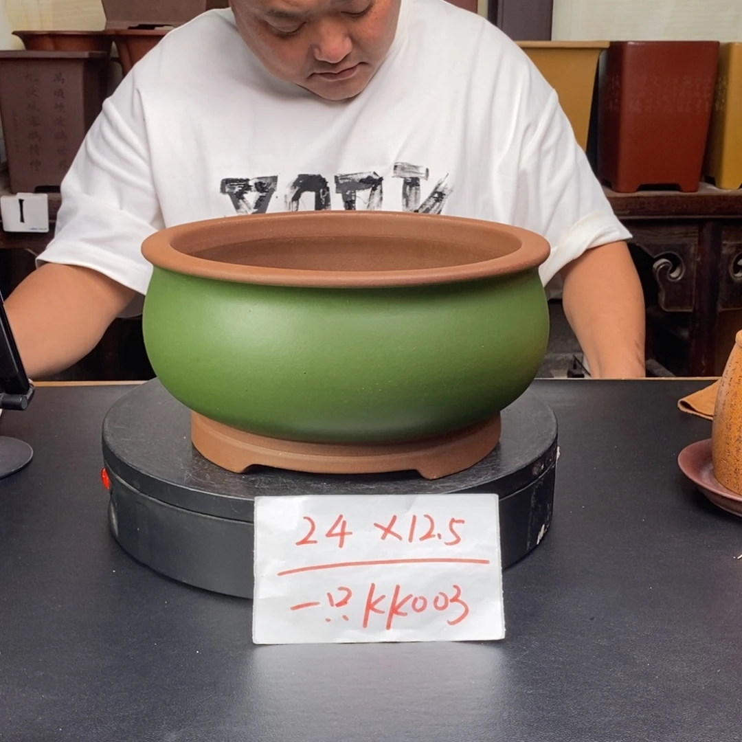 紫砂花盆货号一只KK003