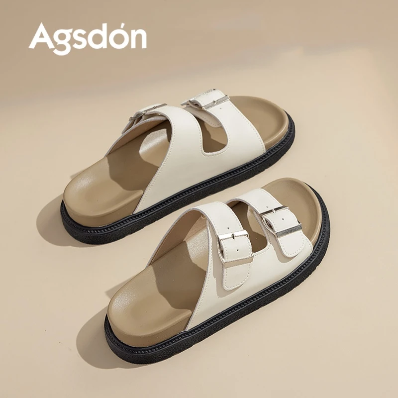 Y奥古狮登勃肯拖鞋女2025新款夏外穿厚底博肯凉鞋女士凉拖配裙子Y