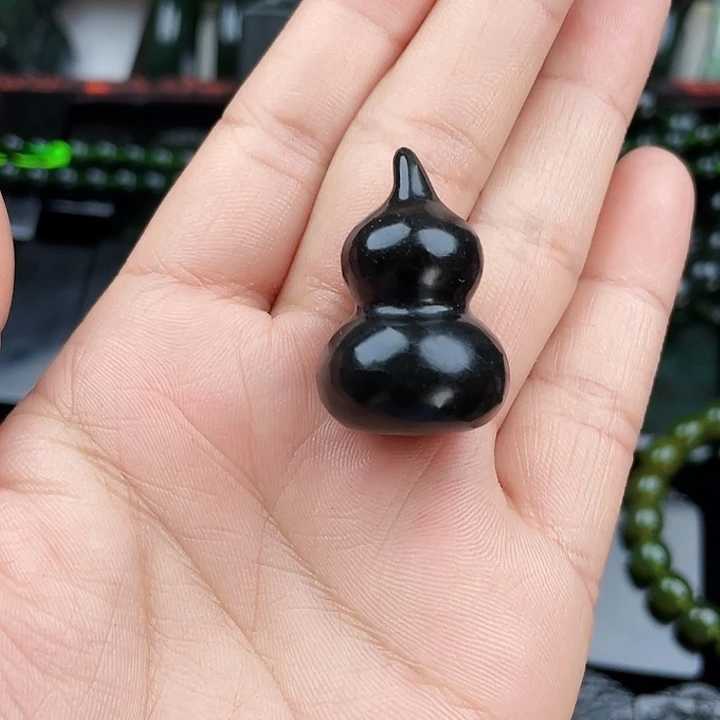 蛇纹石玉未镶嵌挂件泰山玉福禄