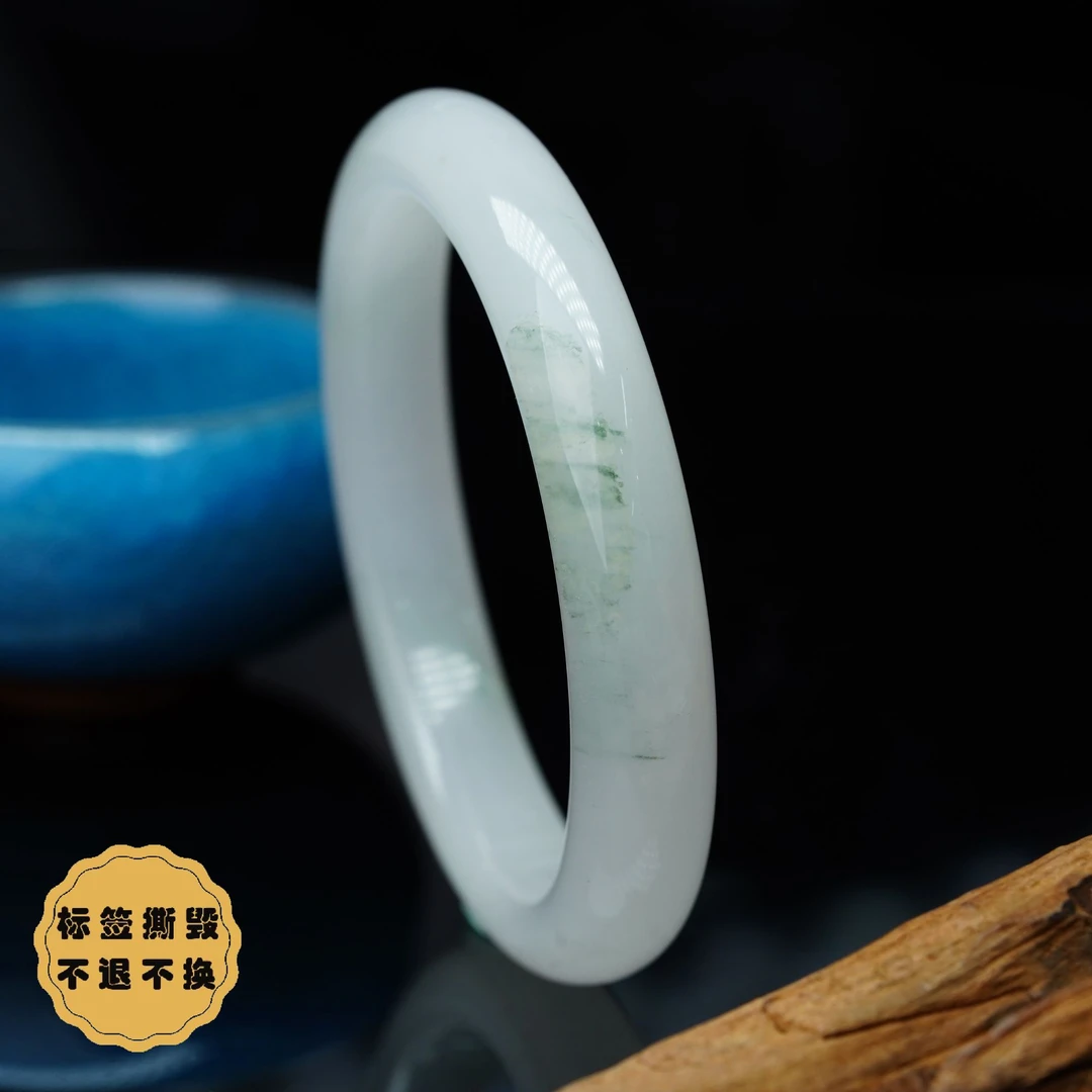 【小北好物】金丝玉手镯圈口50-64带微翠【多样性发一件】QH33X701