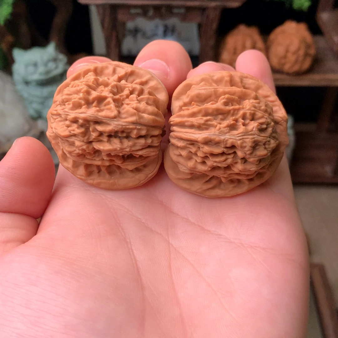 文玩核桃把件42尺寸四座楼