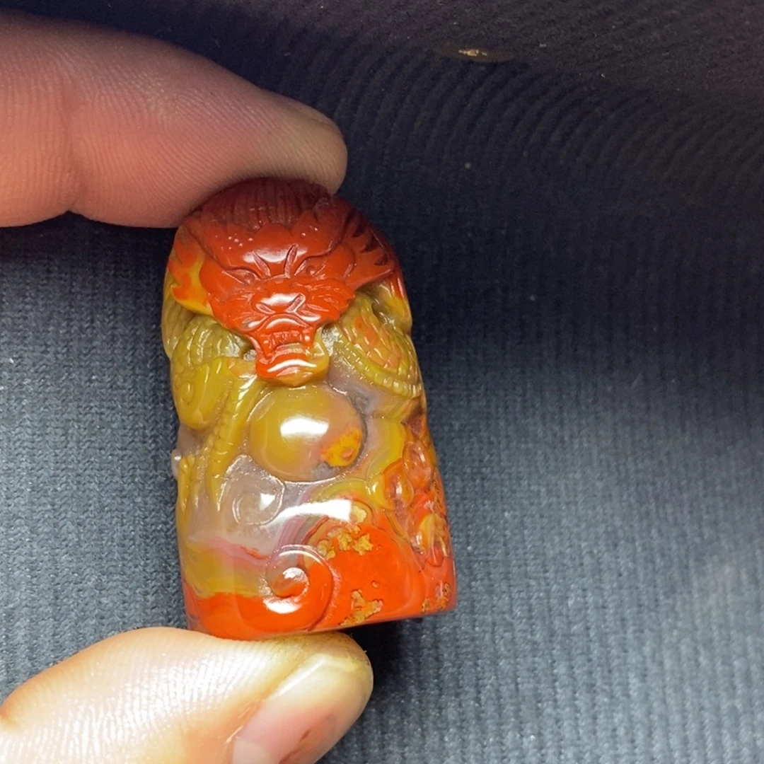 沧***田玛瑙/玉髓未镶嵌手把