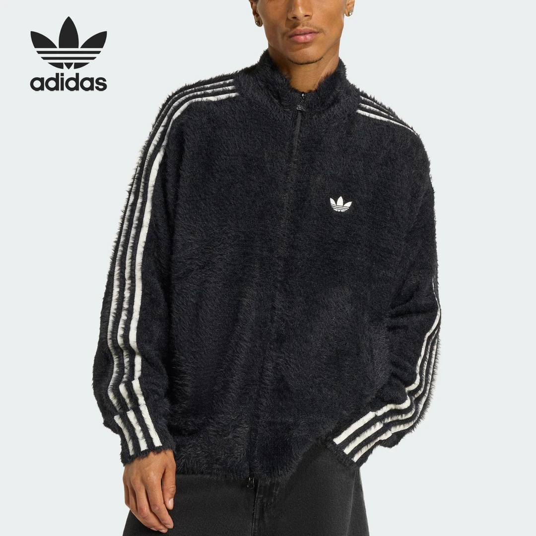Adidas/阿迪达斯正品三叶草男士立领宽松耐穿休闲外套冬季KR5145