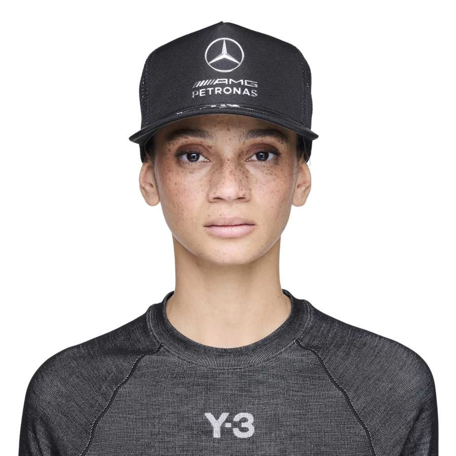 Y-3/Y-3(55-KR4909)奔驰联名系列黑色运动帽