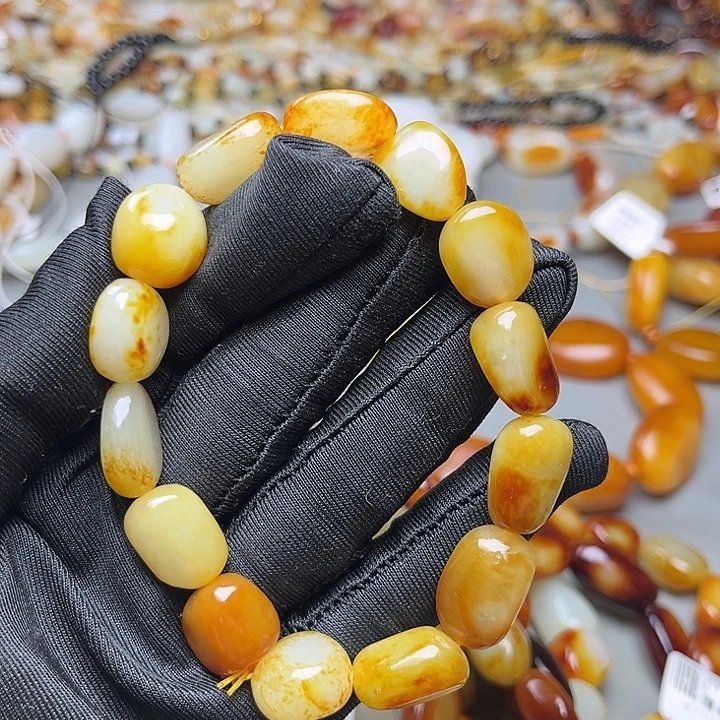 和田玉未镶嵌手链