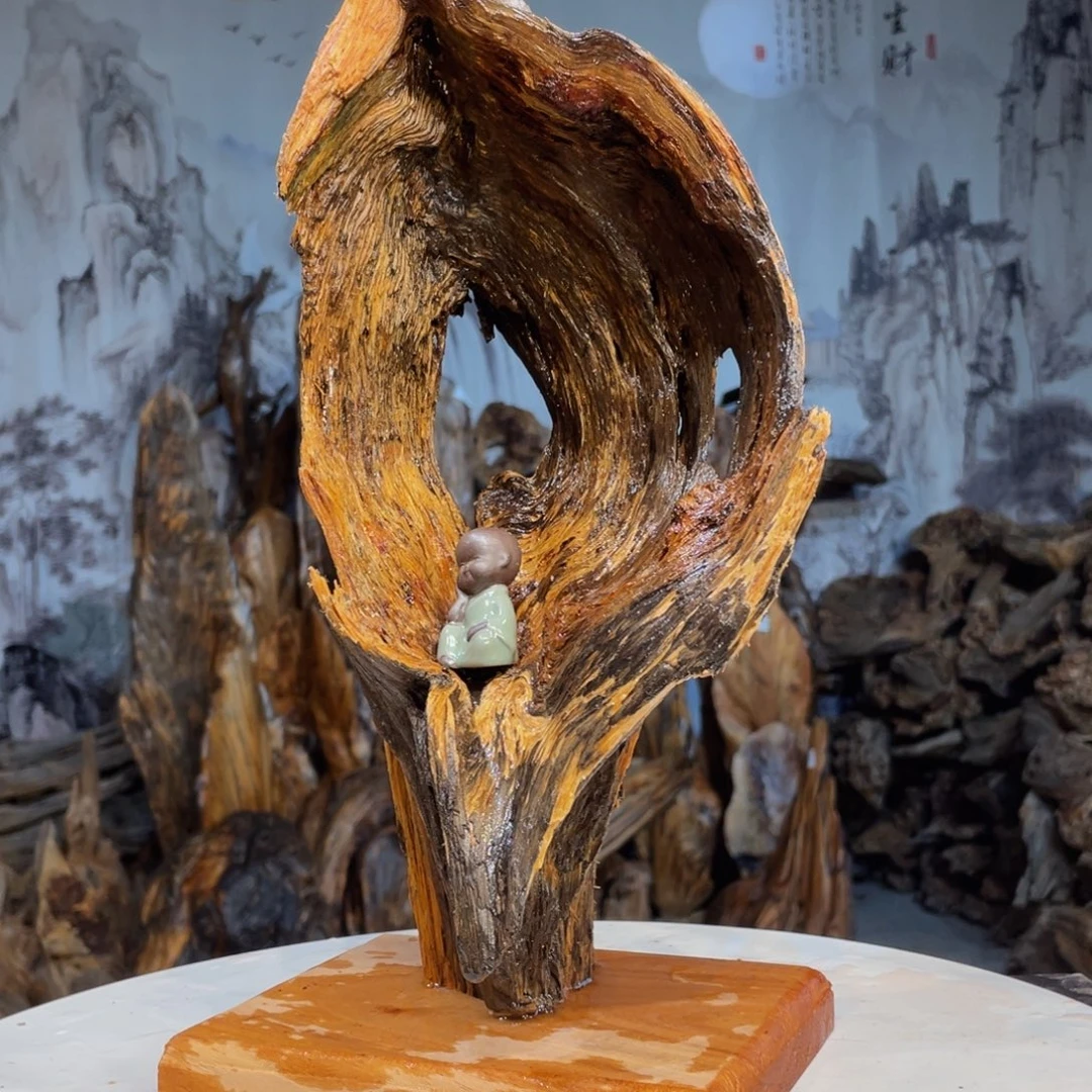 妙****木天然摆件 琥珀木3