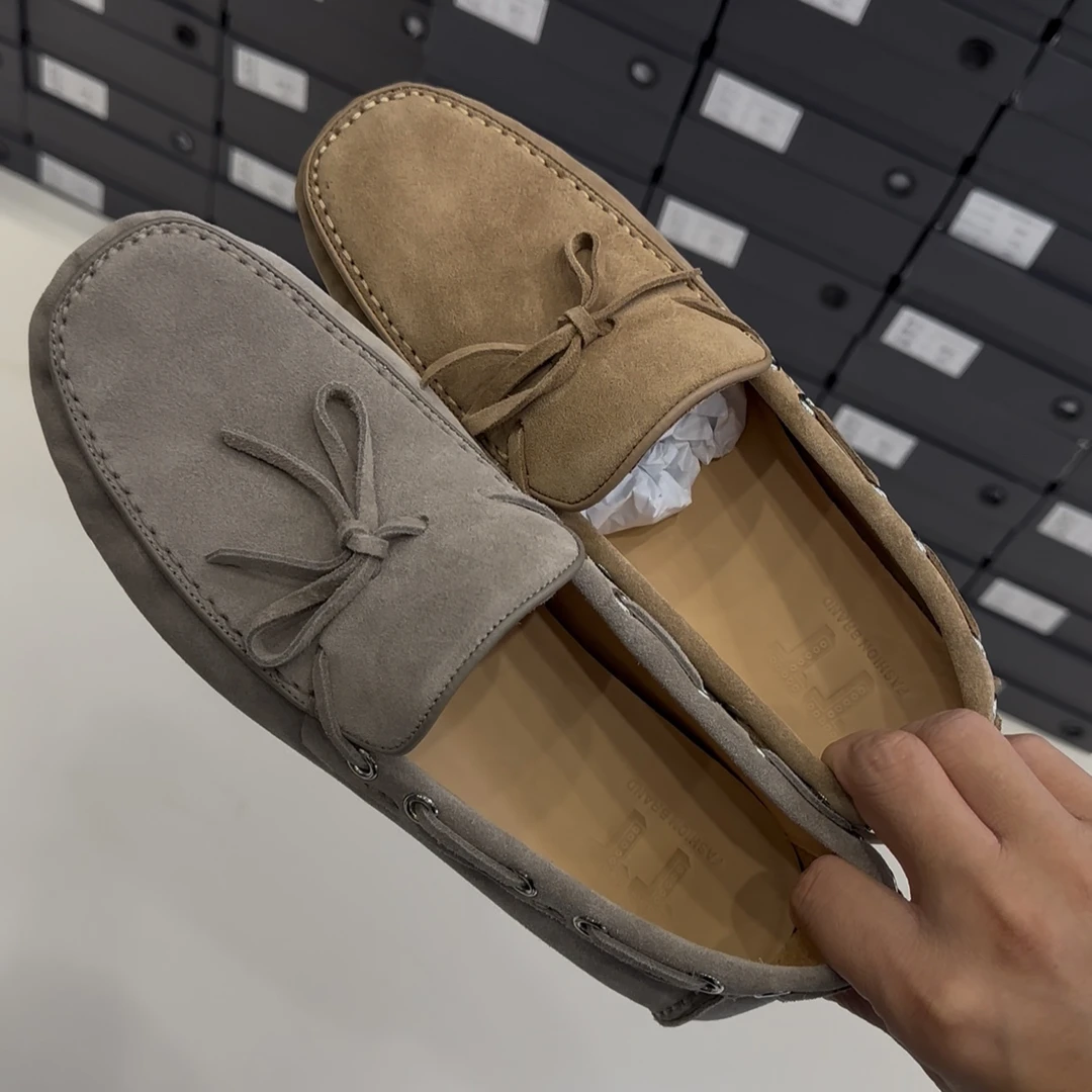 男士一脚蹬懒人休闲豆豆鞋