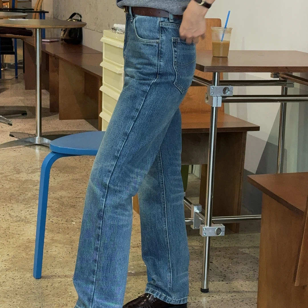 XIYE&W【墨写仔裤】小直筒牛仔裤