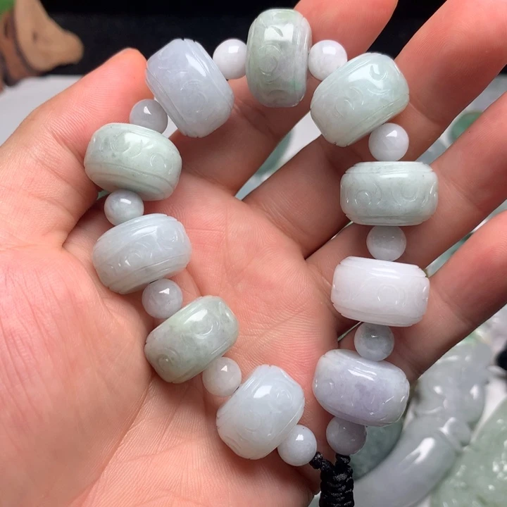翡翠未镶嵌颈饰散珠19