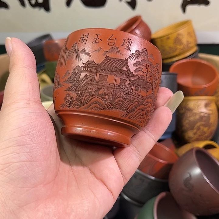 茶杯紫砂全手工紫砂主人杯