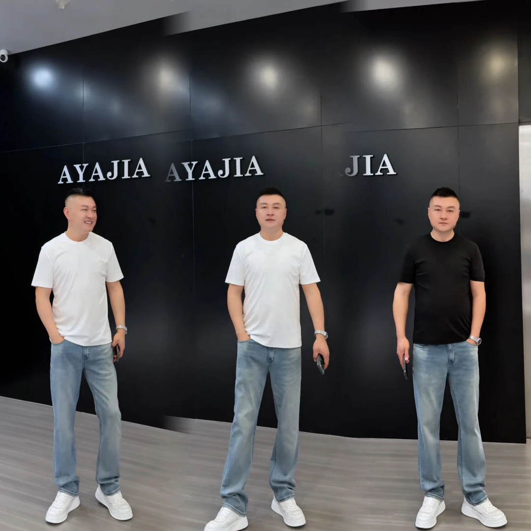 阿雅家-97Y89青砂男裤（直筒）黑色牛仔裤