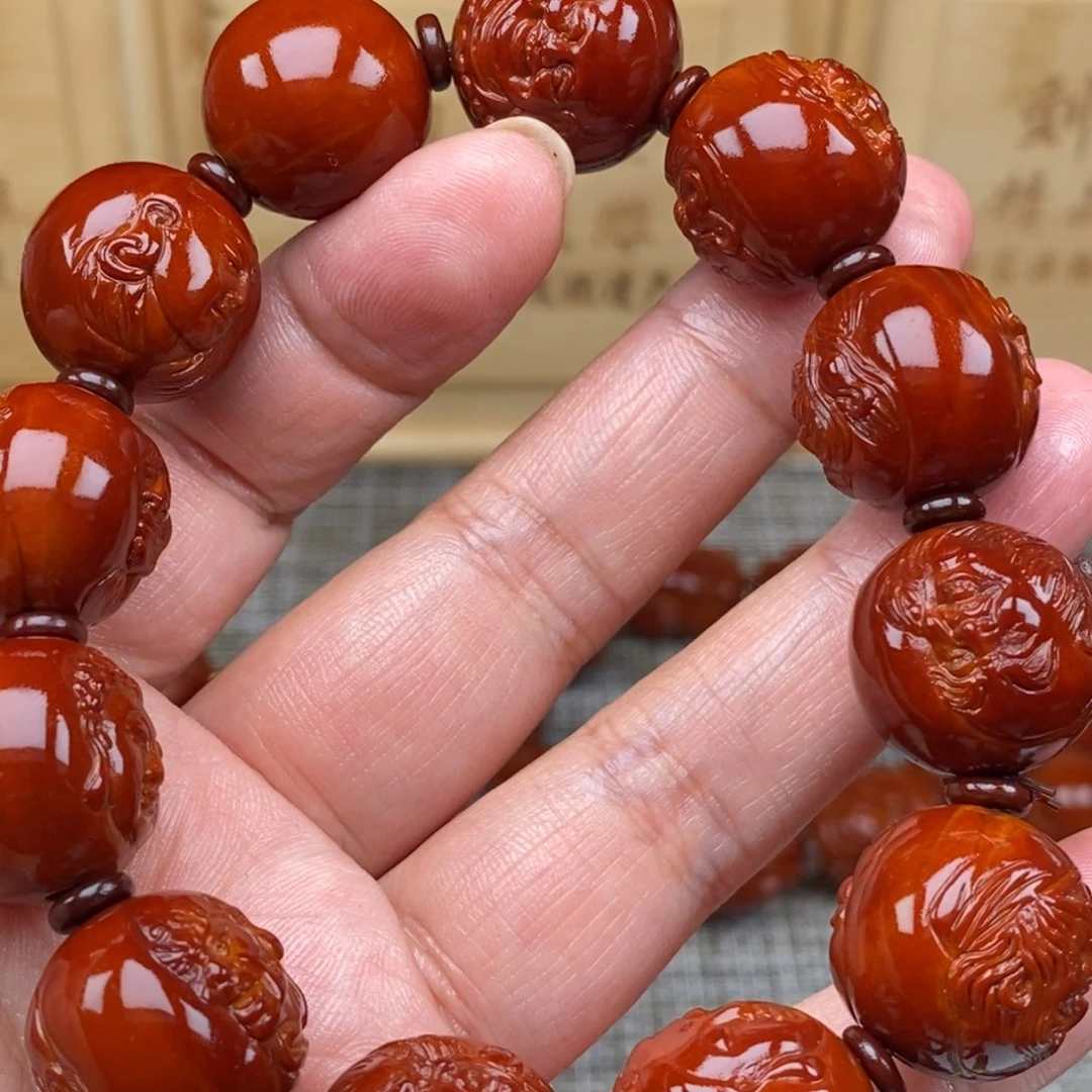 福****橄榄核吊坠十八罗汉