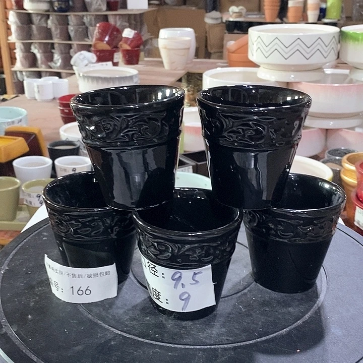 微瑕花盆-166-口9.5×9-5个