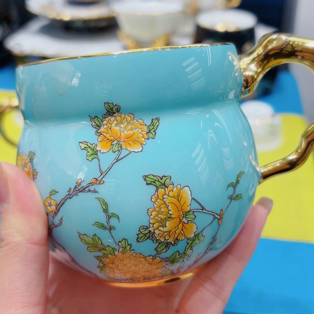 陶瓷用****2西湖蓝清心杯