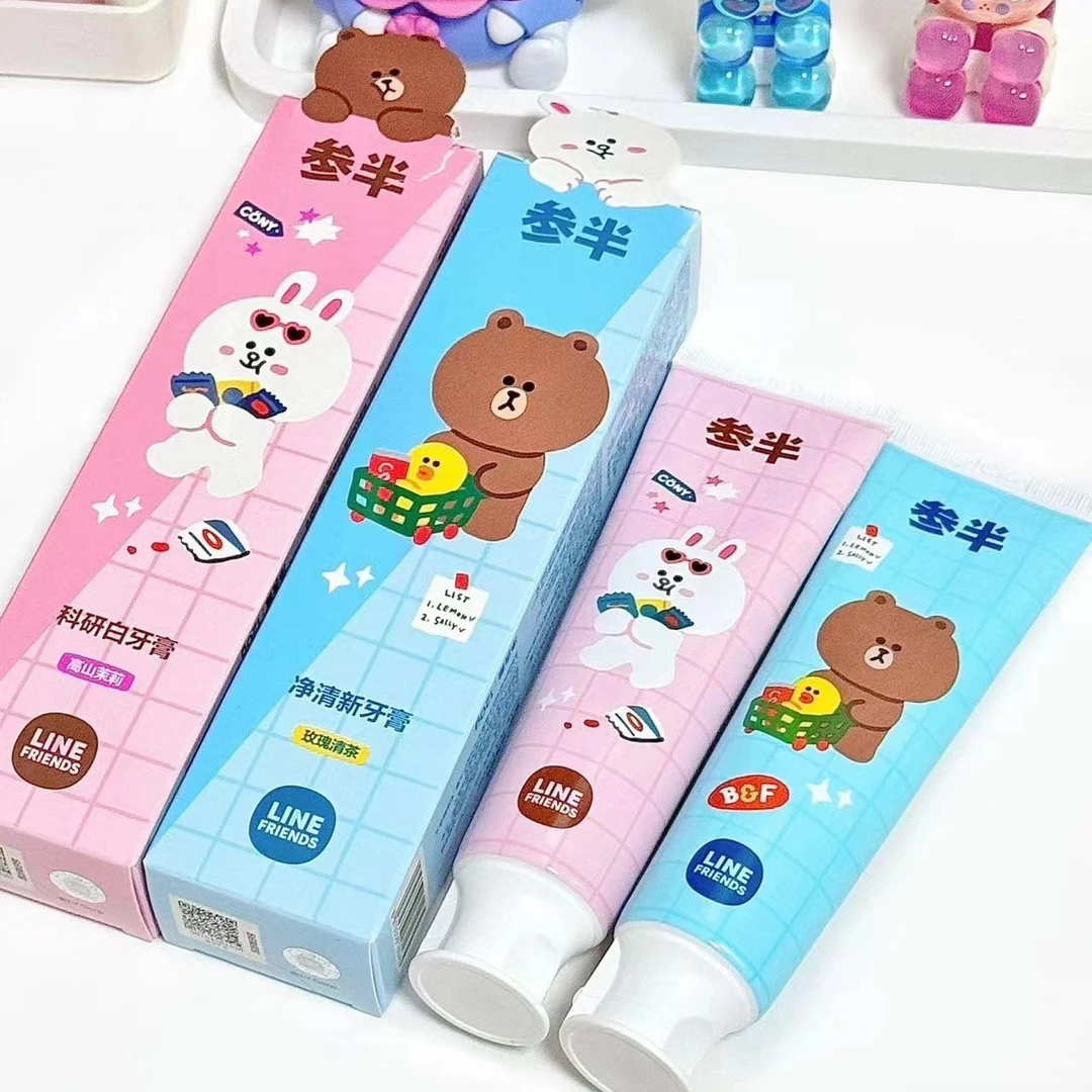 参半科研白牙膏可爱洁白牙齿清新口气