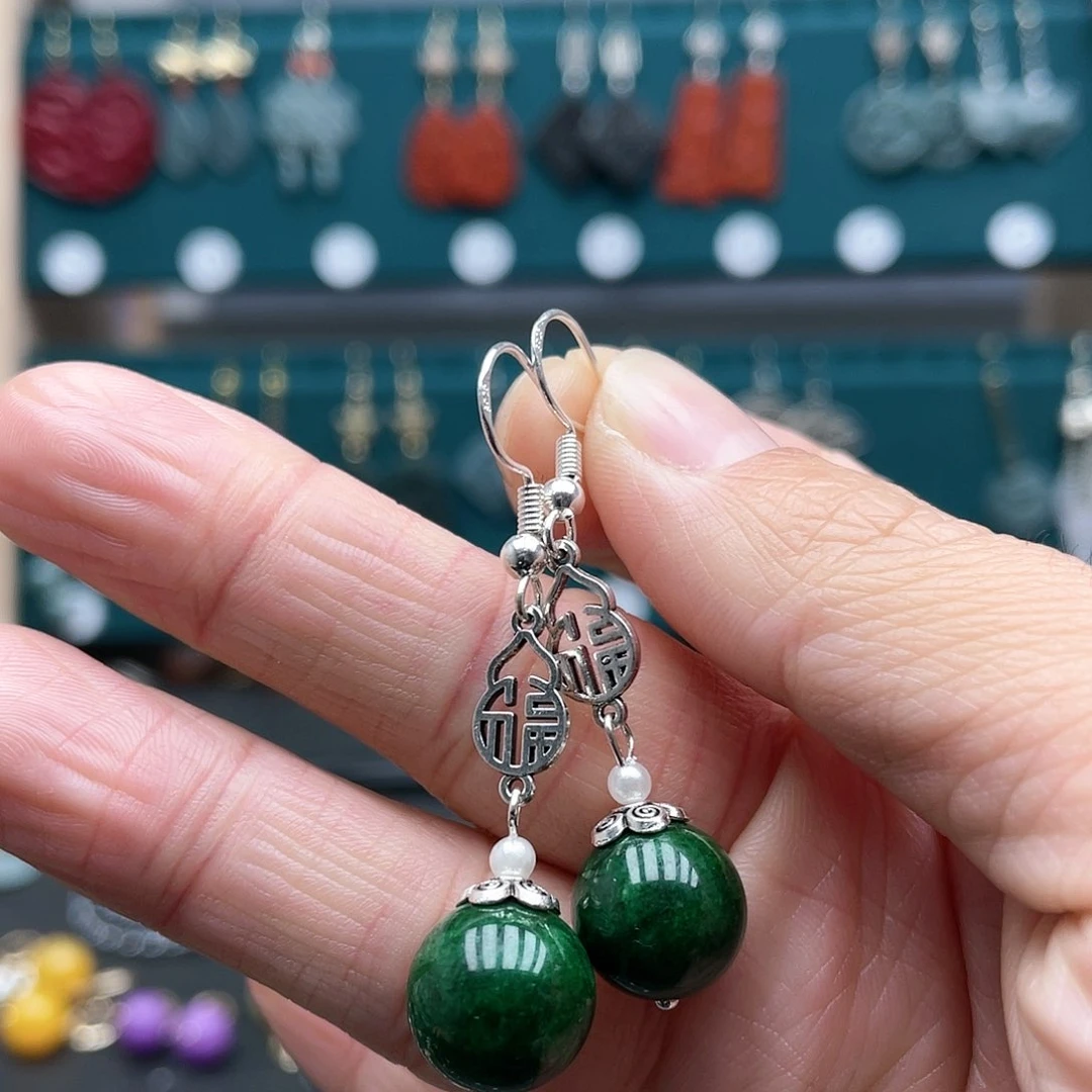 未镶嵌翡翠耳饰23558