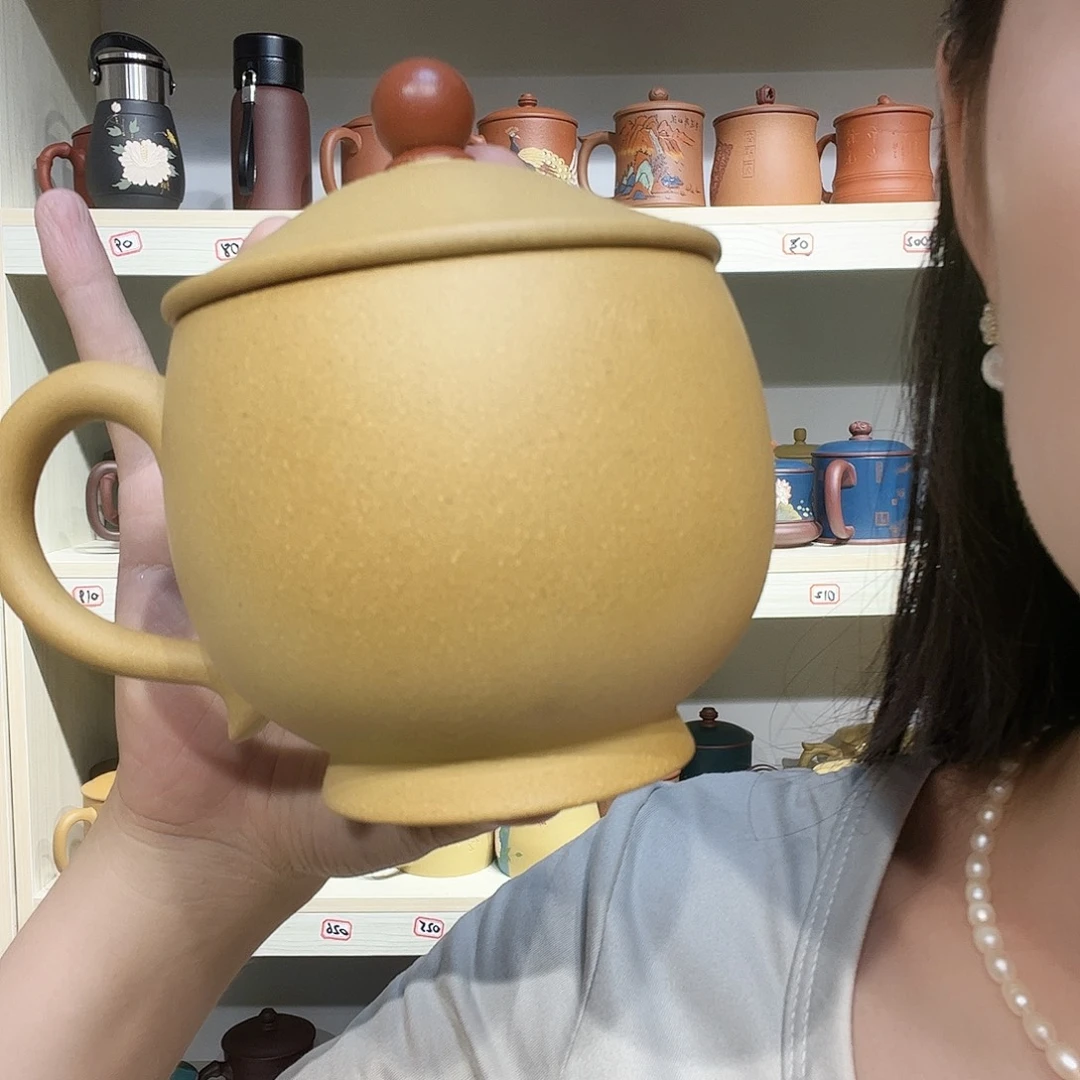 古***韦茶杯紫砂手工制作