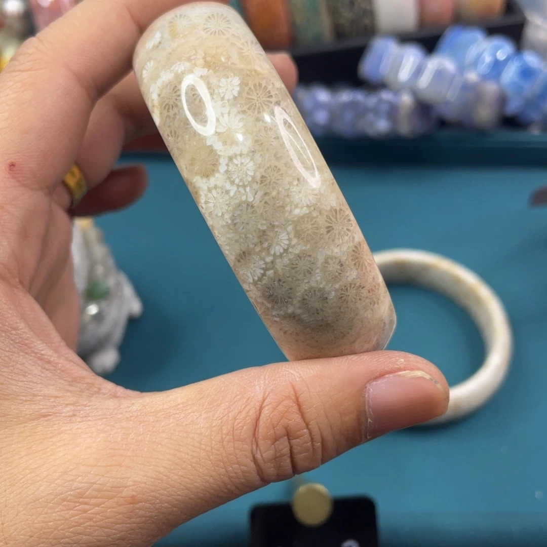 未镶嵌手镯硅化玉