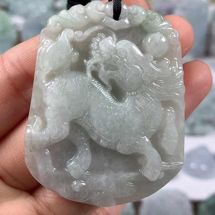 颈饰未镶嵌翡翠麒麟福利