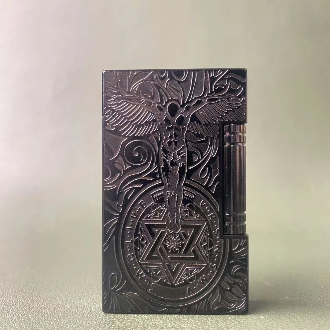 法国打火机都柏特充气朗声打火机高档个性定制侧滑轮守护天使