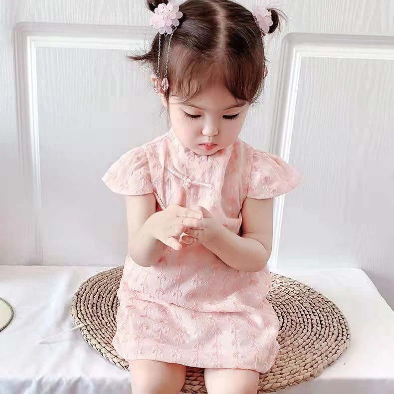 【专柜品质】女童连衣裙2025新款夏季儿童洋气旗袍公主裙子小童汉服