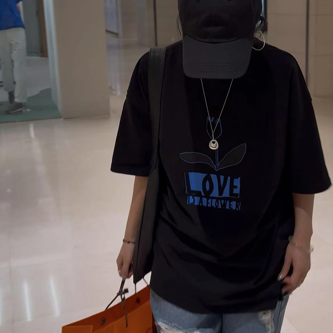 ｛귤 언니｝ba好料郁金香宽松T恤