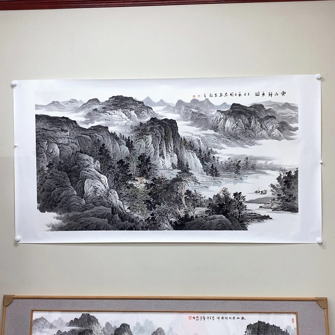 将***挡国画韦国春六尺精品佳作