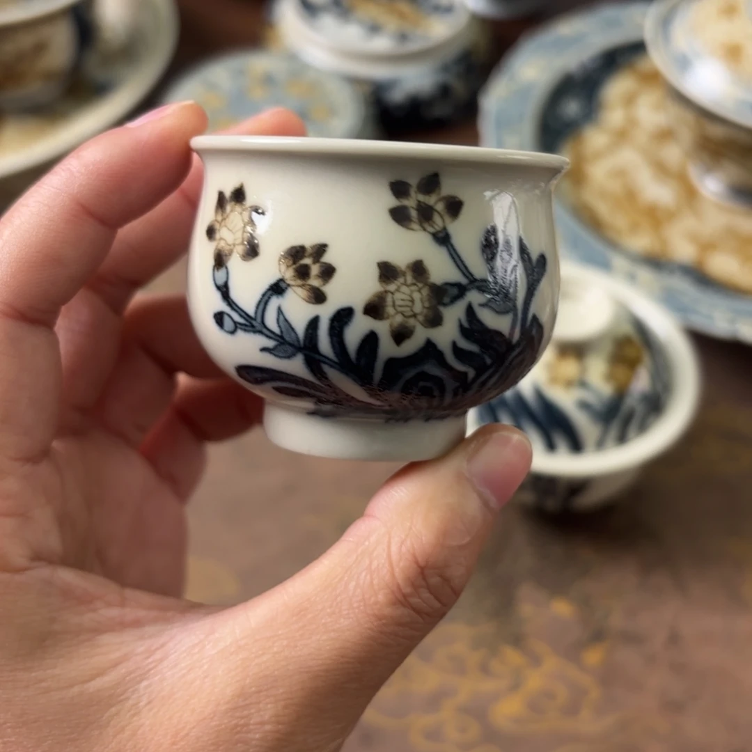 陶瓷摆件景德镇手绘茶器