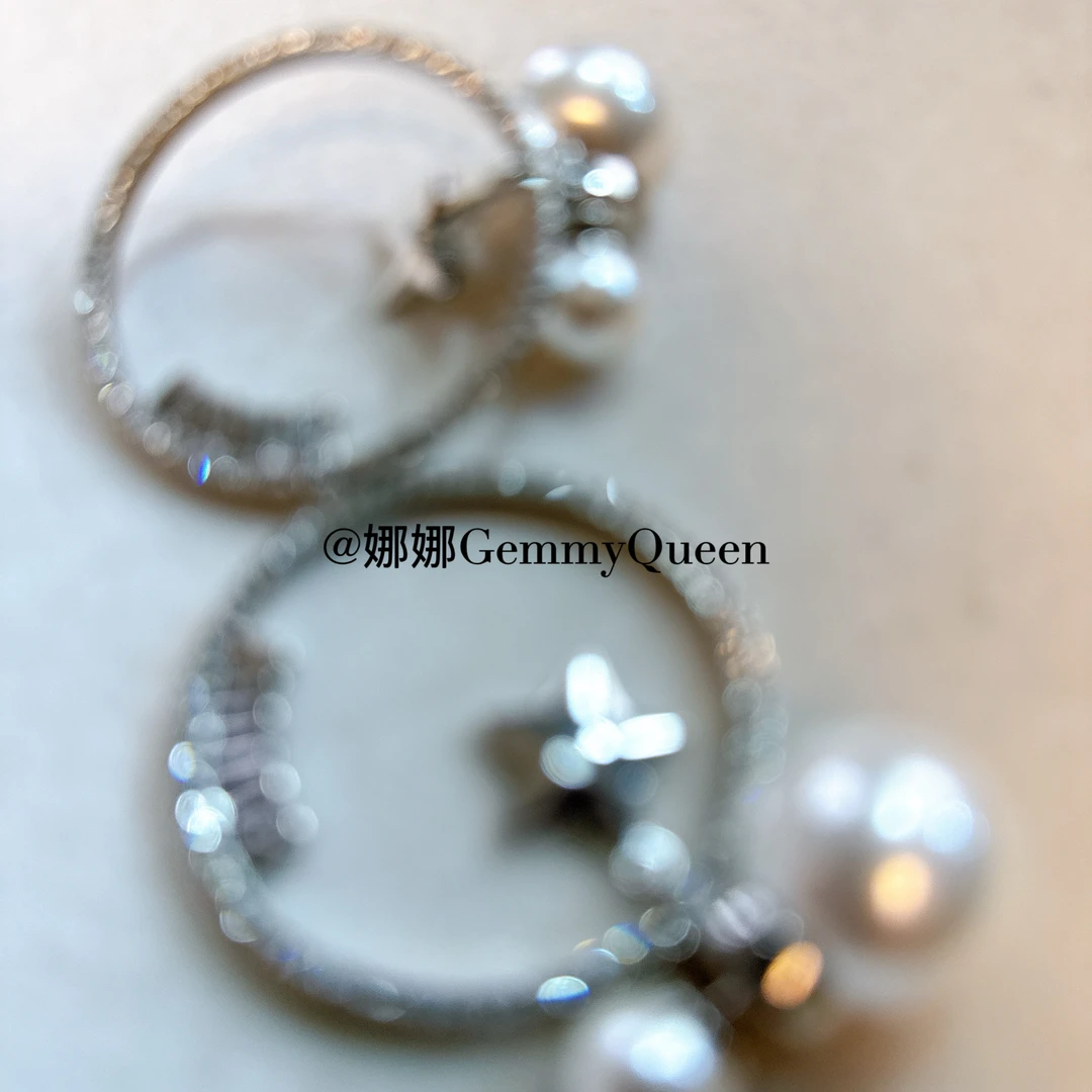铜合金合成锆石耳饰 娜娜GemmyQueen耳环GQ08644