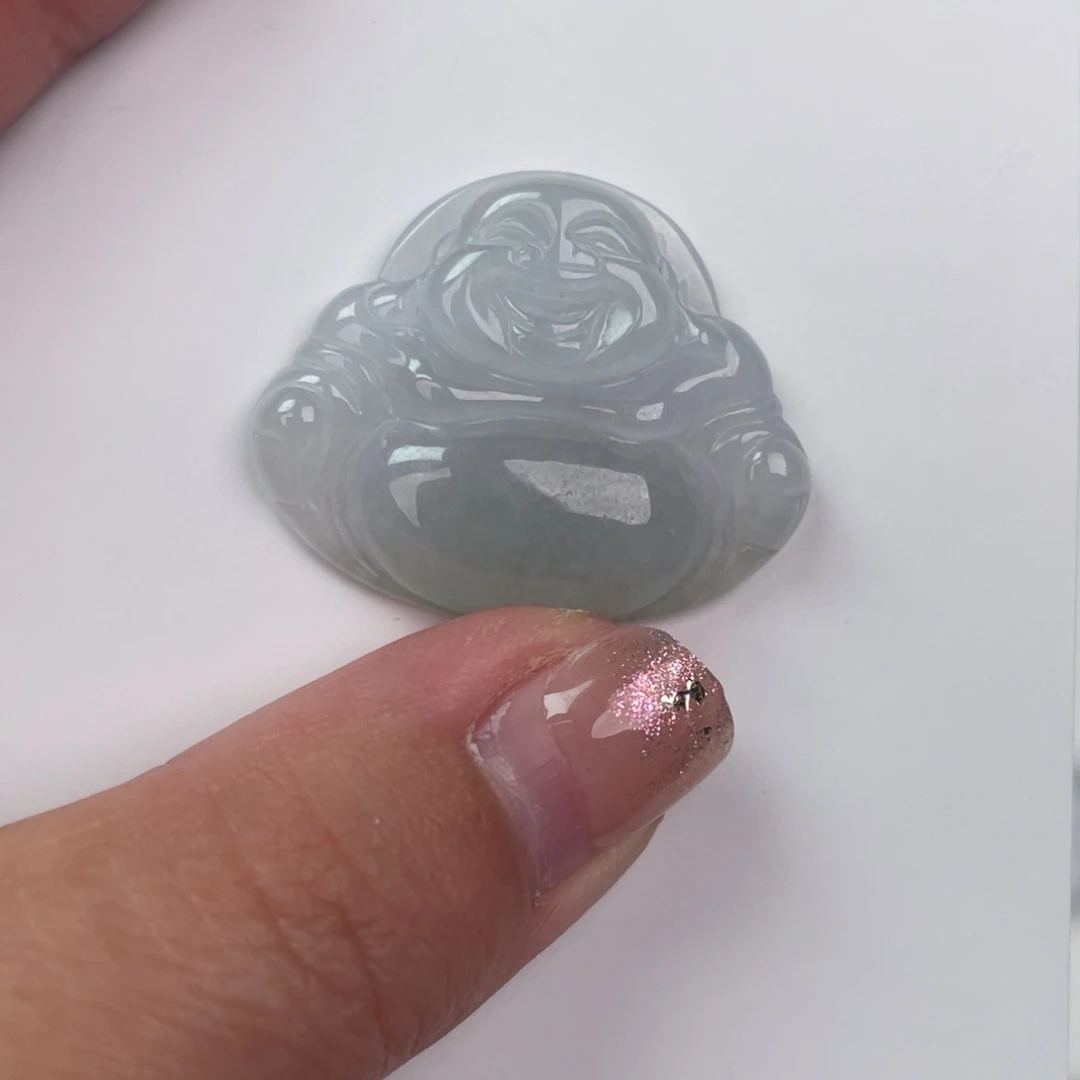 翡翠未镶嵌颈饰佛公