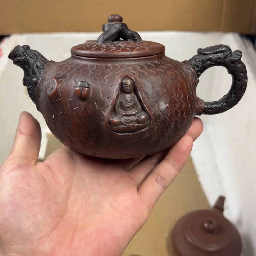 茶壶紫砂宜兴原矿紫砂壶350毫升容量