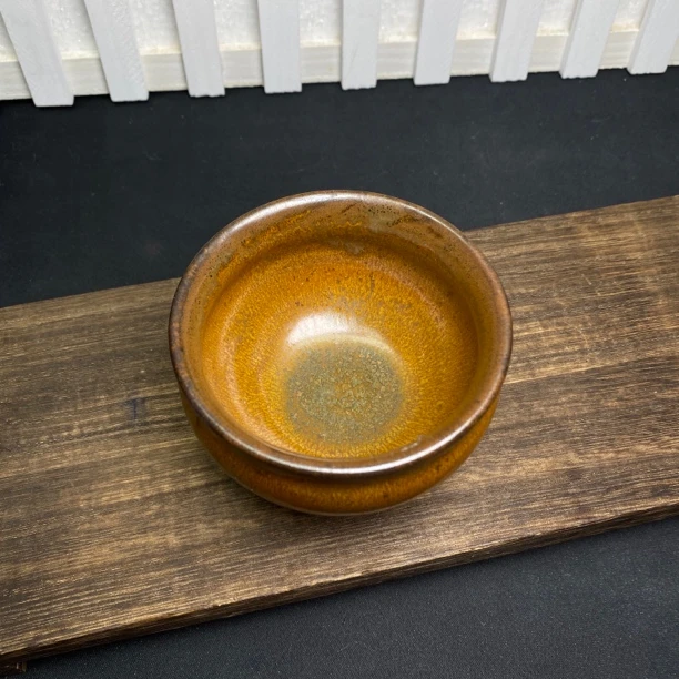 龙窑柴烧将军杯器型建窑建盏天目盏陶瓷主人杯茶具纯手工品茗杯具