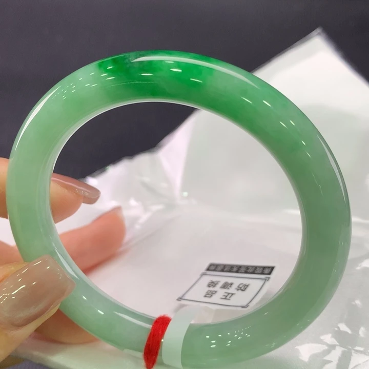 未镶嵌手镯翡翠圆条57.5