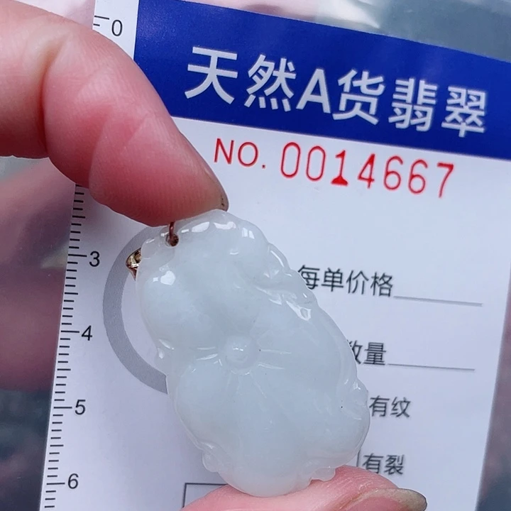 翡翠未镶嵌吊坠(赠链)