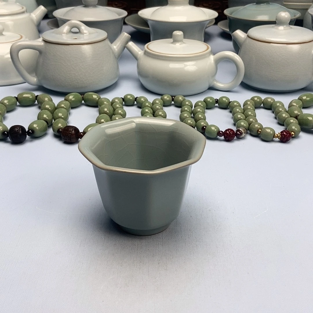 杯仿古釉八方杯原矿原釉原产地