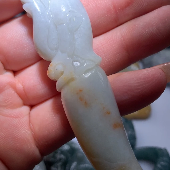 翡翠未镶嵌颈饰保真天然A货翡翠