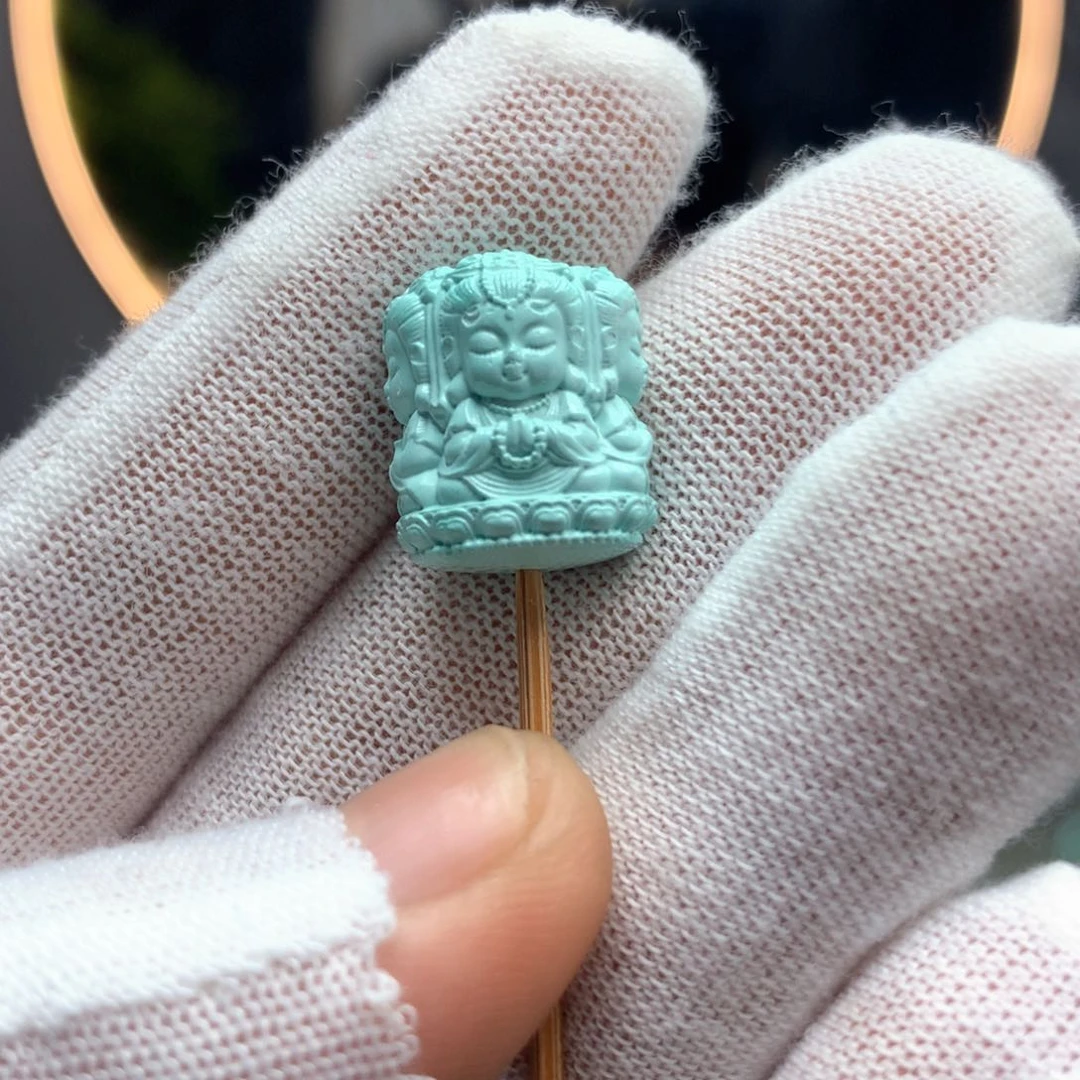 绿松石未镶嵌挂件