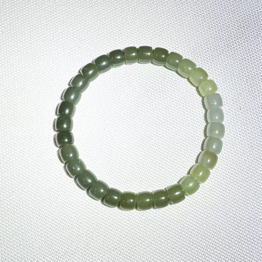 和田玉渐变直切手串