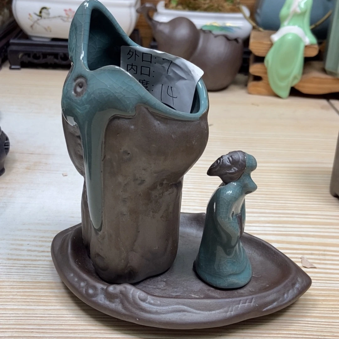 瓷片陶瓷花盆陶瓷艺术