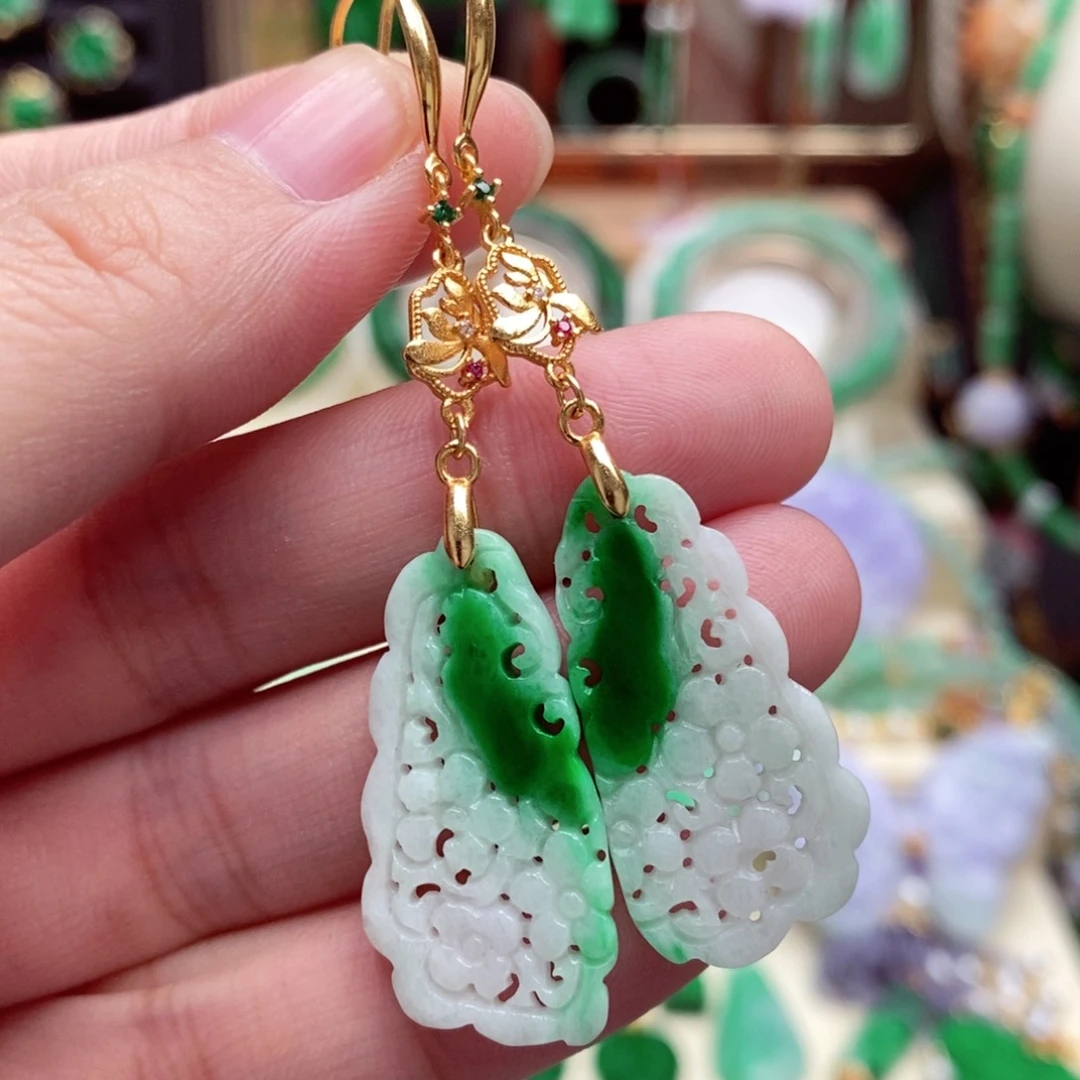 未镶嵌翡翠耳饰翡翠耳饰