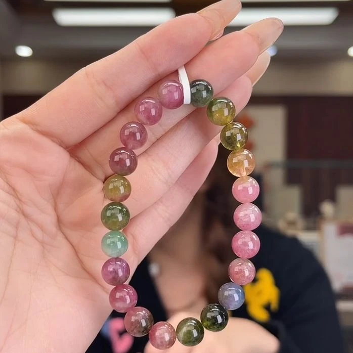 124327042碧玺/未镶嵌8mm+碧玺单圈42多样性发货